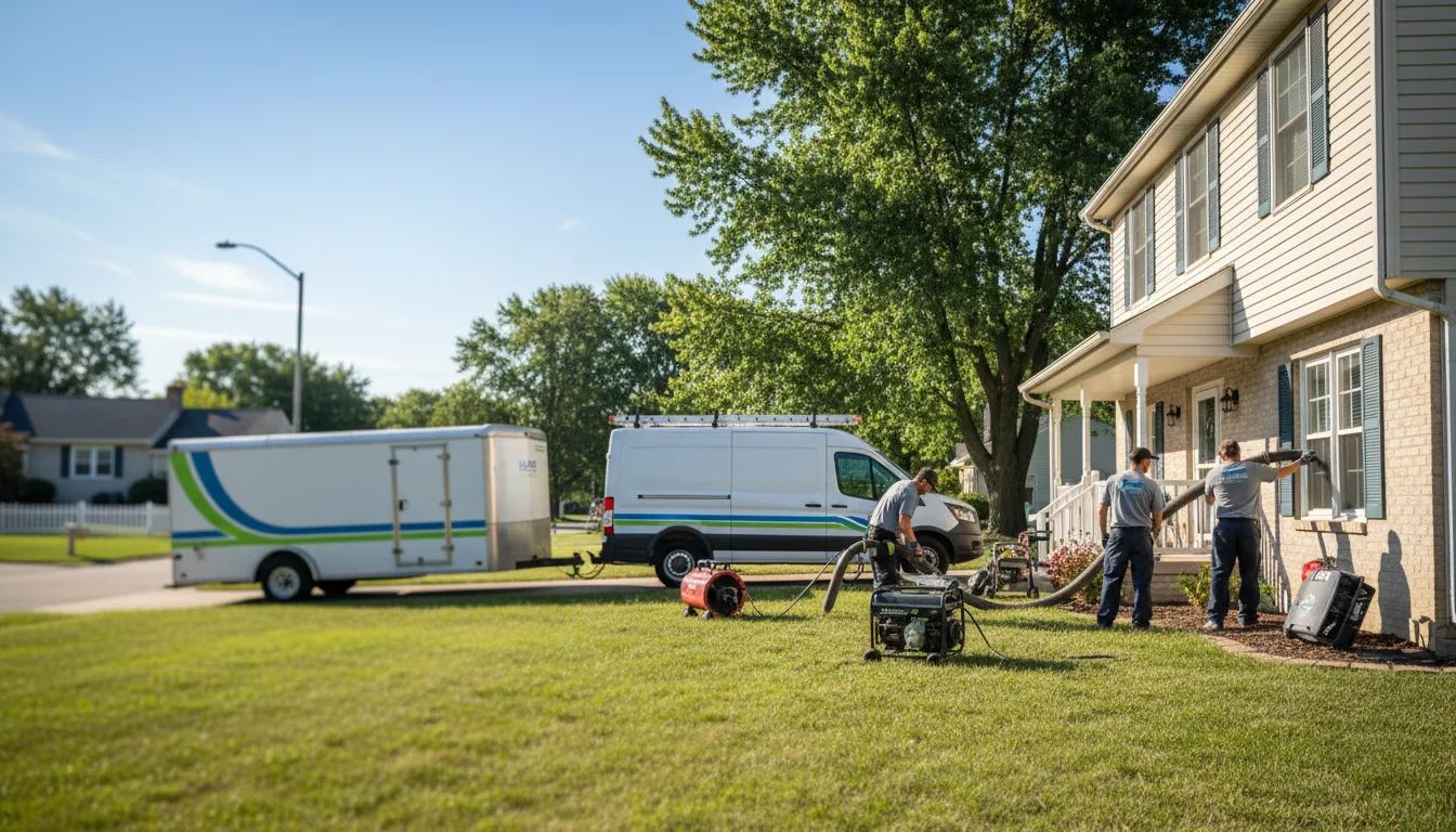 Flooded Basement Restoration And Cleanup With Repair in Willowbrook, IL near me